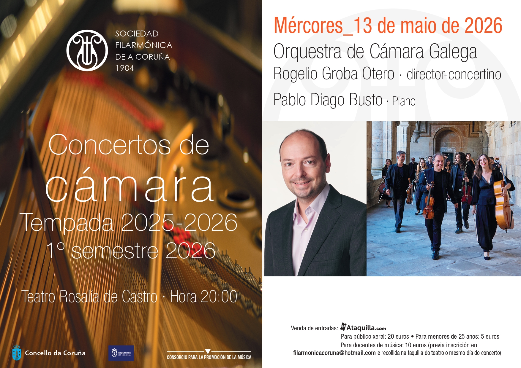 Orquestra de Cámara Galega - 13 Maio